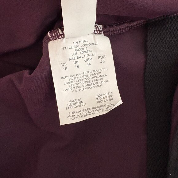 Magicsuit by Miraclesuit Isabel Swimsuit One Piece Prune Purple Size 16 NEW - Picture 9 of 9